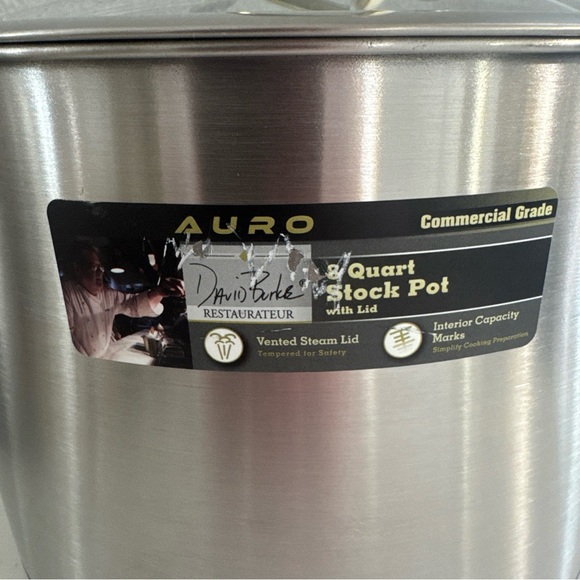 Silver Stock Pot with Lid